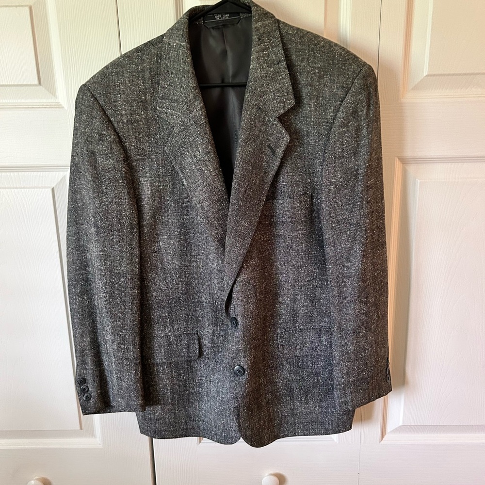 Lancia Silk Tweed Charcoal Men's Blazer 42S